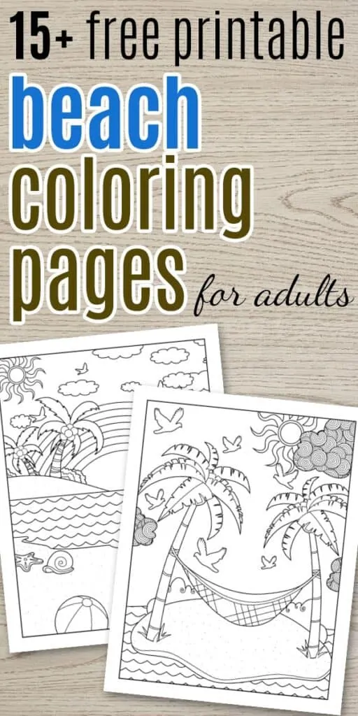 Free Printable Beach Coloring Pages The Artisan Life