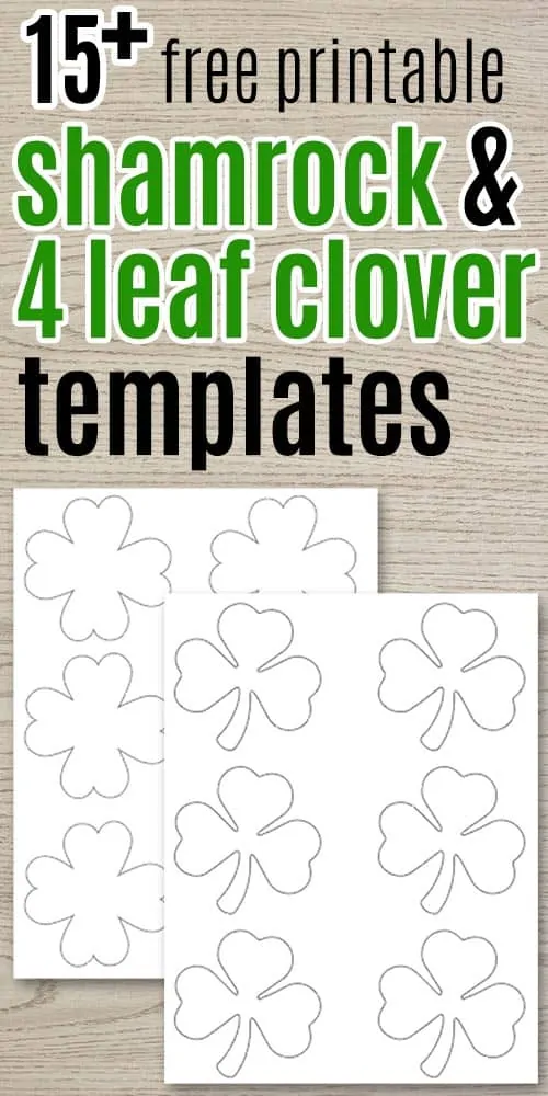 6 Free Printable Four Leaf Clover Templates – Freebie Finding Mom