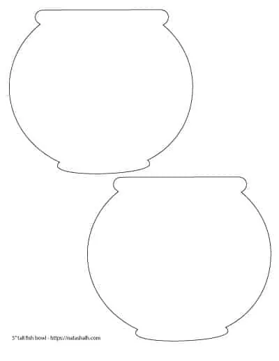 fish bowl coloring pages