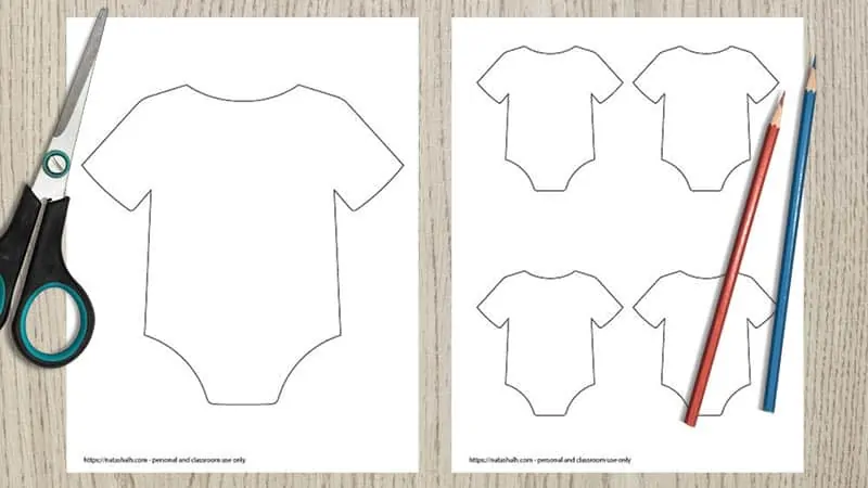 tie outline for onesies