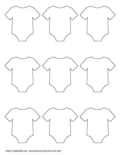 9 Free Printable Baby Onesie Outline Templates The Artisan Life
