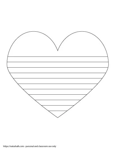 heart writing paper