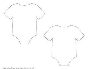 9 Free Printable Baby Onesie Outline Templates - The Artisan Life