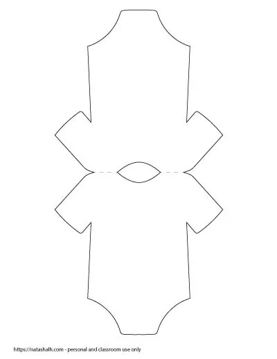 onesie cut out pattern