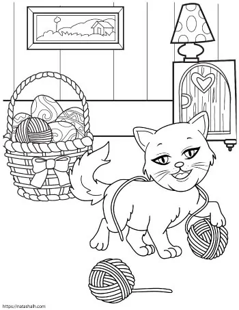 Download Super Cute Cat Coloring Pages Easy No Prep Kids Activity The Artisan Life