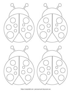 9 Free Printable Ladybug Templates (cute for coloring &amp; crafts!) - The ...