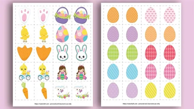 free easter matching game printable an easy screen free activity for toddlers preschoolers the artisan life