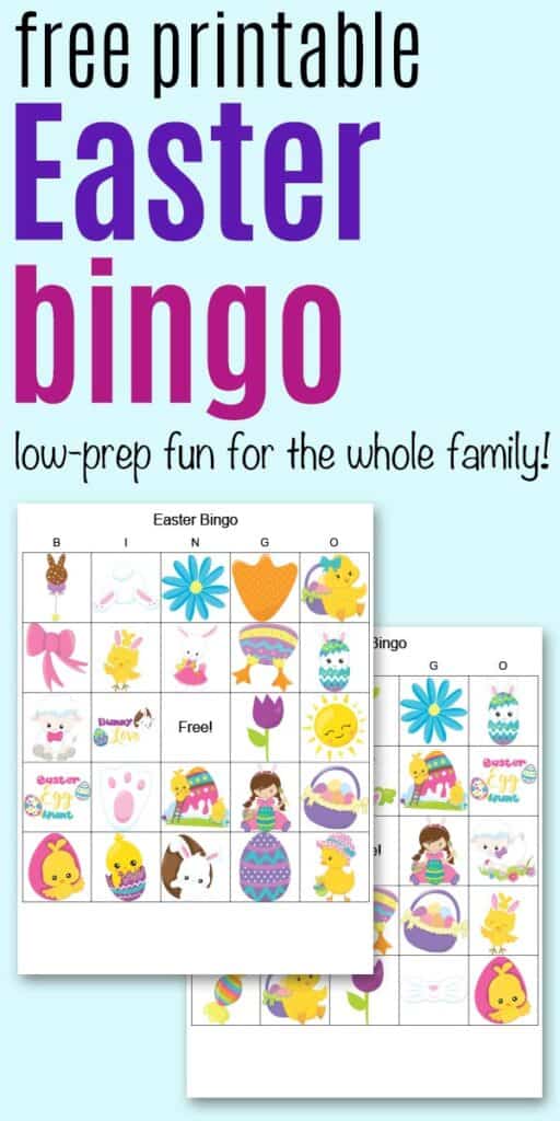 Easter Printable Bingo Cards Printable New Year Banners