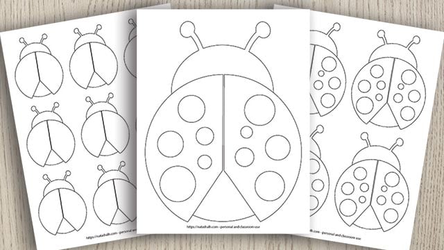 9 Free Printable Ladybug Templates Cute For Coloring Crafts The Artisan Life