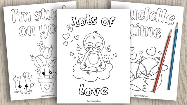 15 Valentine s Day Coloring Pages For Kids The Artisan Life