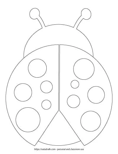 9 Free Printable Ladybug Templates Cute For Coloring Crafts The Artisan Life