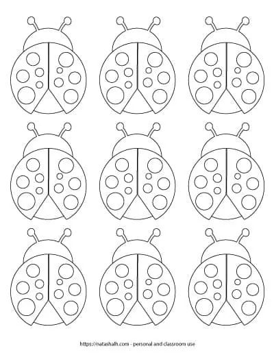 ladybug pattern printable