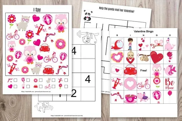 Printable Valentine's Day Learning Activities for Toddlers and Preschoolers