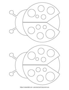 9 Free Printable Ladybug Templates (cute for coloring & crafts!) - The ...