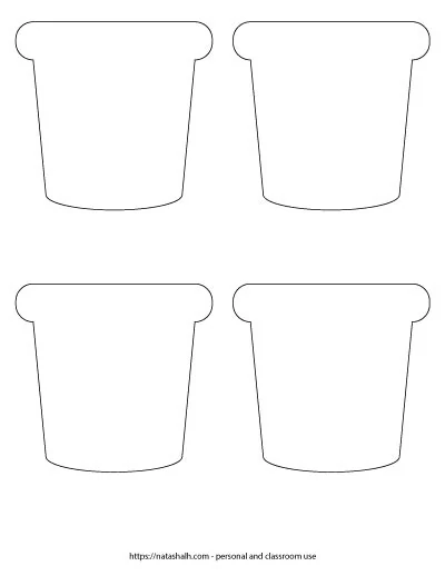 Free Printable Flower Pot Templates For Adorable Mother S Day Crafts The Artisan Life