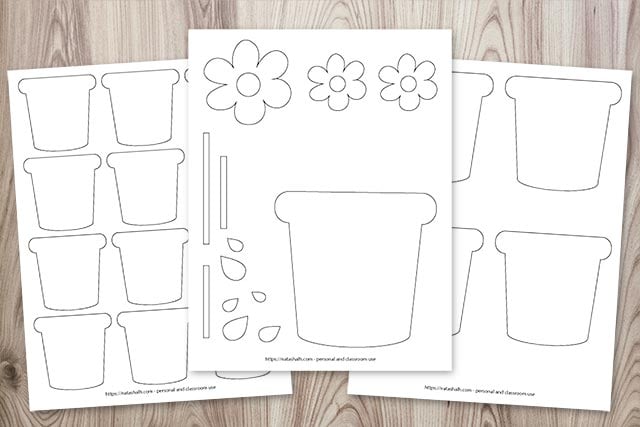 free printable flower pot templates for adorable mothers day crafts ...