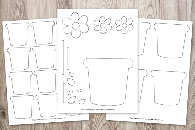 Free Printable Flower Pot Templates For Adorable Mother S Day Crafts The Artisan Life