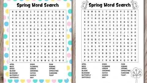 Free September Word Search Printable for Kids - The Artisan Life