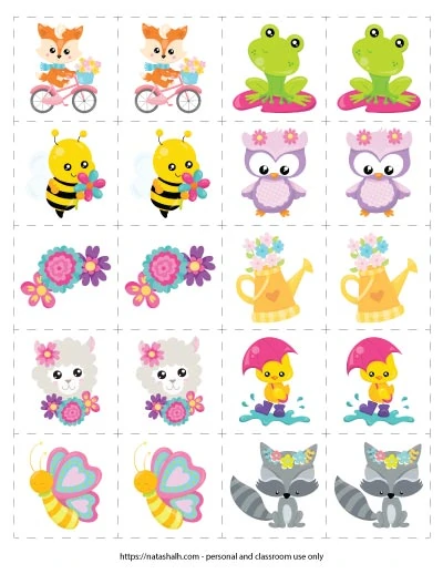 free spring memory game printable easy screen free fun for kids the artisan life