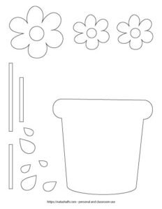 Free Printable Flower Pot Templates - The Artisan Life