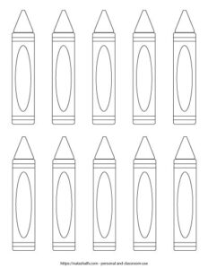 Free Printable Crayon Templates - The Artisan Life