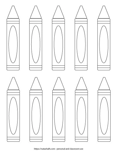 crayon label template