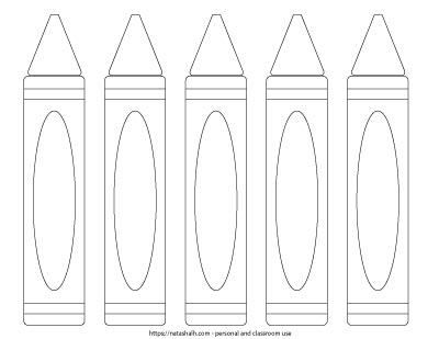 Crayon Template Free Printable FREE PRINTABLE TEMPLATES