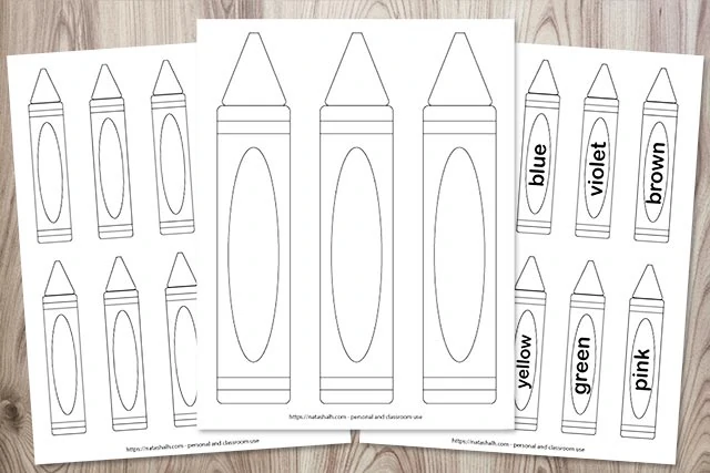 Free Printable Crayon Templates - The Artisan Life