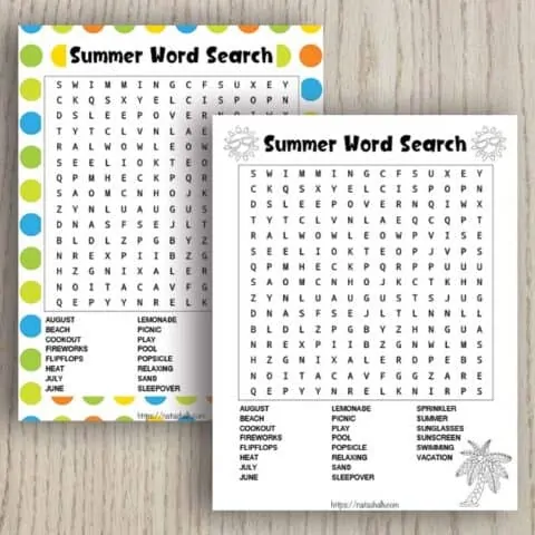 Free Printable Outer Space Word Search (easy & hard versions!) - The ...