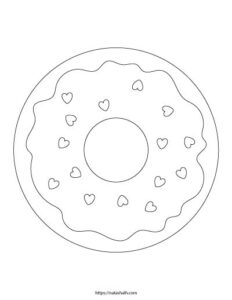 9+ Free Printable Donut Coloring Pages - The Artisan Life