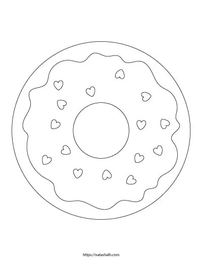 chocolate covered donut coloring pages