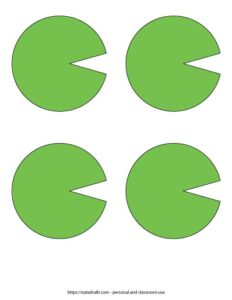 Free Printable Lily Pad Templates (for crafts &amp; frog life cycle study ...