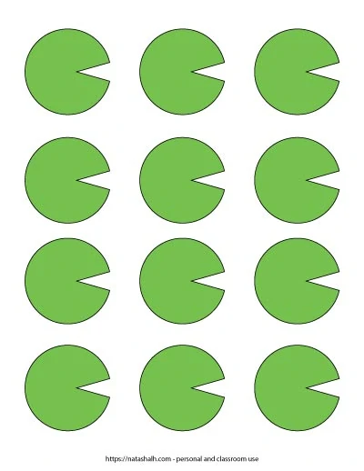 small green lily pad template printables