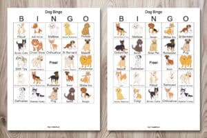 Free Printable Dog Bingo (for your dog-loving child) - The Artisan Life