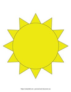 9 Free Printable Sun Templates The Artisan Life