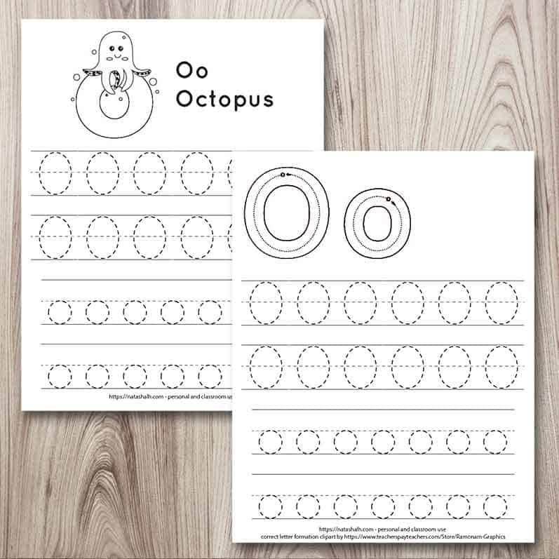free printable letter o tracing worksheet o is for octopus the artisan life