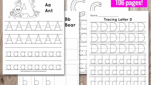 Free Printable Letter S Tracing Worksheets for Preschool & Kindergarten