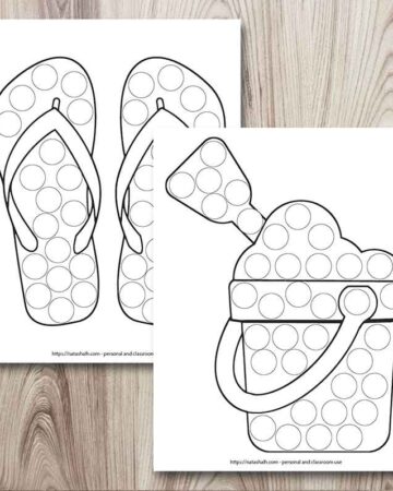 11 free printable summer dot marker coloring pages the artisan life