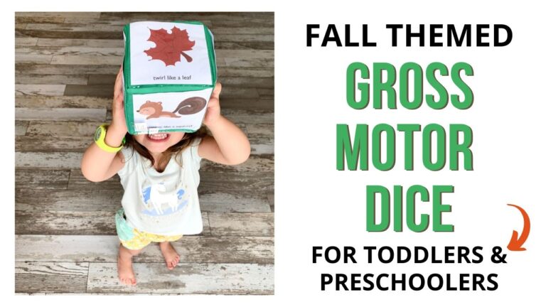 Free Printable Fall Gross Motor Dice for Toddlers & Preschoolers - The ...