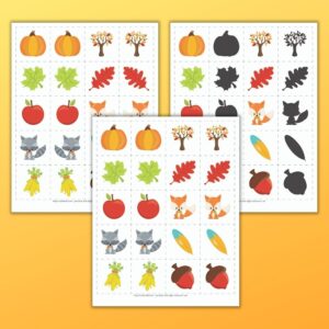 Free Printable Fall Themed Different and the Same Worksheets - The ...