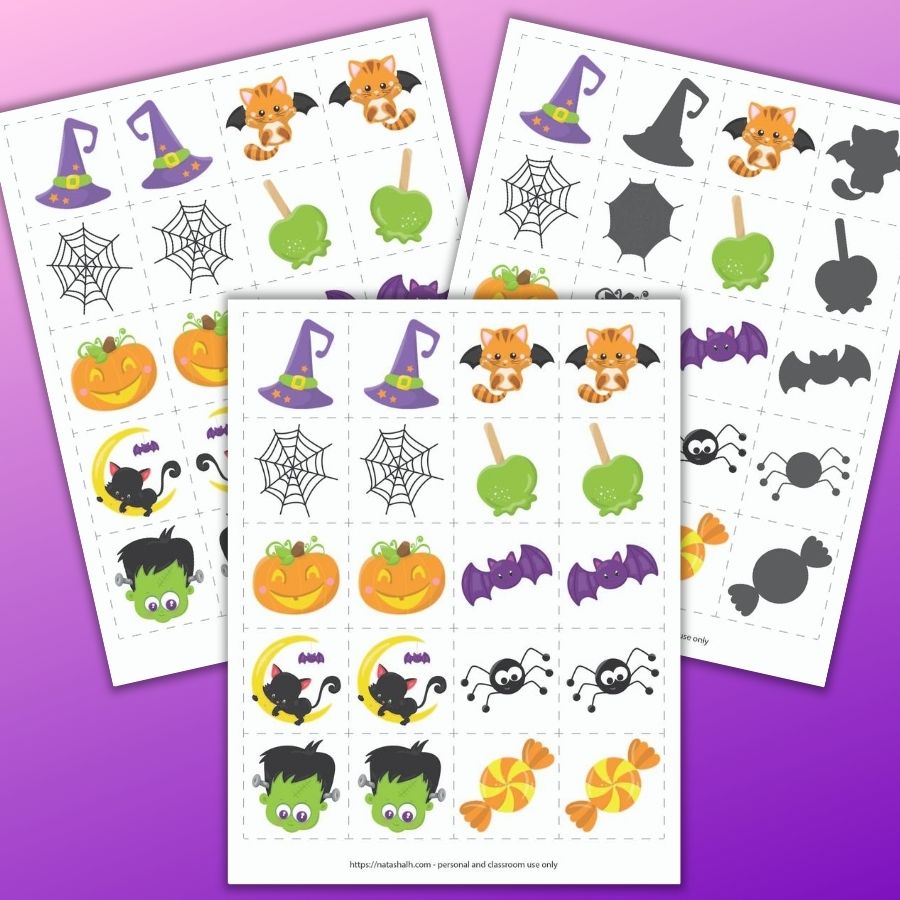 Halloween Matching Game Printable