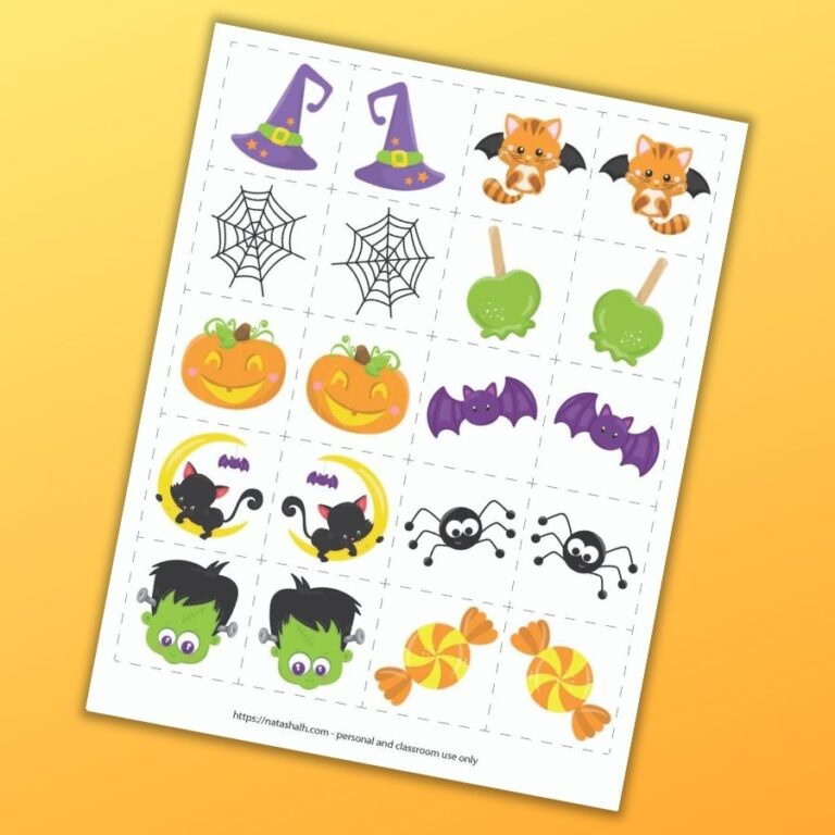 Free Printable Halloween Matching Cards: low-prep activity for toddlers ...