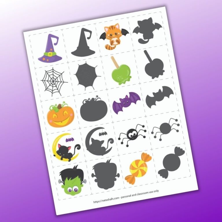 Free Printable Halloween Matching Cards: low-prep activity for toddlers ...