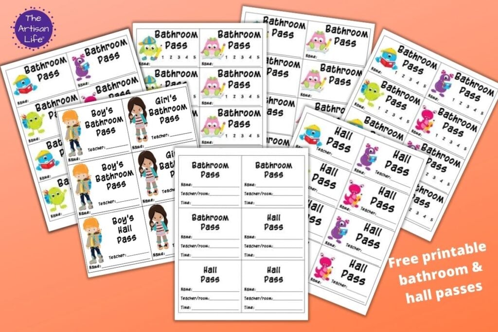 Bathroom Pass Ideas : Bathroom Pass Freebie By All Students Can Shine Tpt - Printable bathroom pass for boys and girls bathrooms, library, office, nurse, hall as well as star student, line leader, and lucky duck.