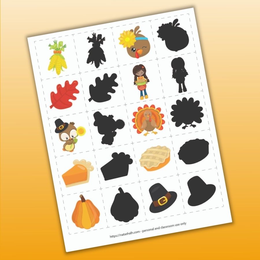 Printable Thanksgiving Games – LittleHaloJ