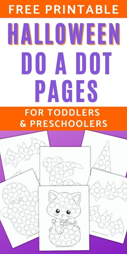 Halloween Dot Marker Coloring Book: Dauber Do A Dot Activity Book For Kids  Ages 2-4 a book by Aunt Mels Booknook