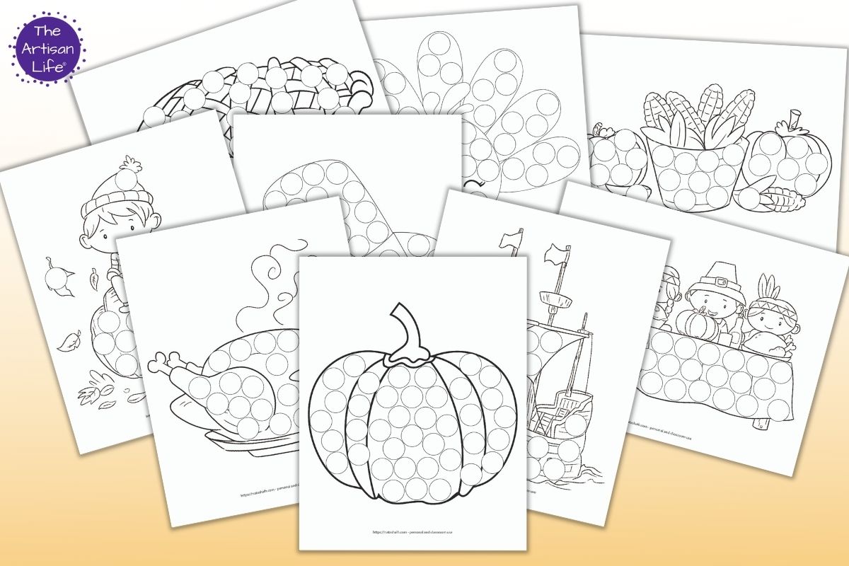 Free Thanksgiving Dot Marker Printables (to keep your child busy at the Free Thanksgiving Dot Marker Printables (to keep your child busy at the