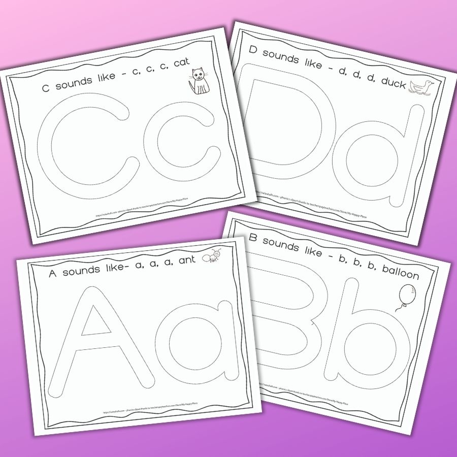 Printable Alphabet Play Dough Mats Learning 4 Kids - Riset