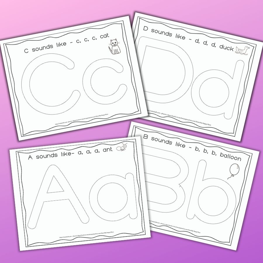 Free Printable Alphabet Play Dough Mats For Preschool Alphabet 