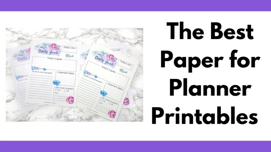 The BEST Paper for Planner Inserts - Planning Inspired